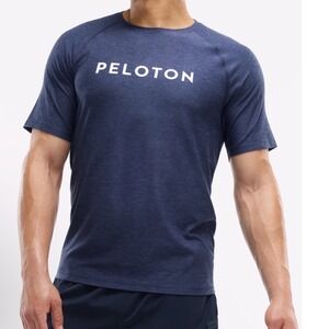 Peloton Men's L Essent Lt Wt Dreamblend Raglan Tee‎ 404 Navy Blue
